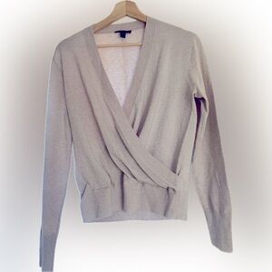 J Crew Purple Gray Metallic Knit Top NWOT